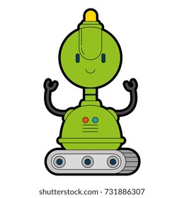 electronic robot with wheels