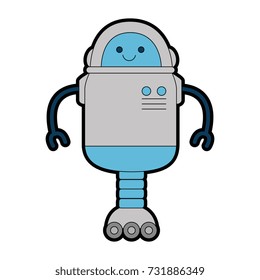 electronic robot with wheels