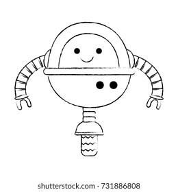 electronic robot with wheels