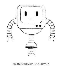 electronic robot with wheels