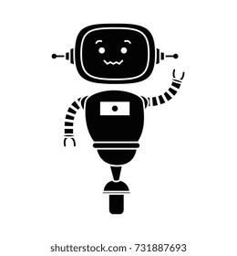 electronic robot with wheels