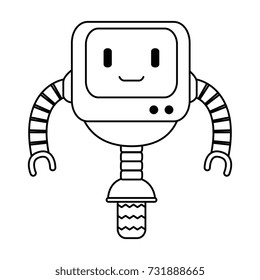 electronic robot with wheels