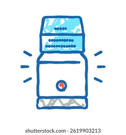 electronic salt bottle doodle icon sketch vector. electronic salt bottle sign. isolated symbol illustration