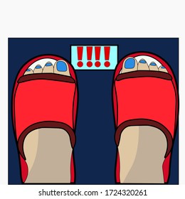 Electronic scale  vector isolated on white background