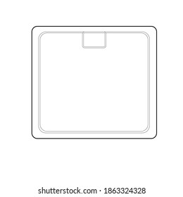 electronic scales black and white vector icon
