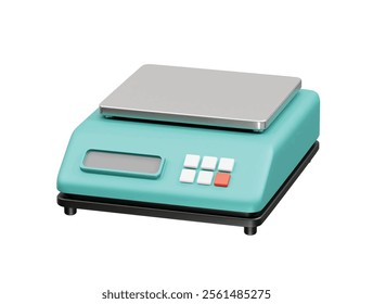 electronic scales icon 3d. weighing scale icon illustration 3d render