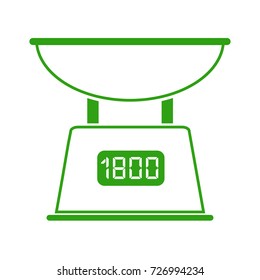 electronic scales icon vector