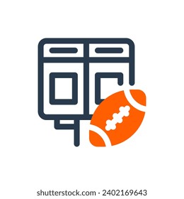 Electronic Scoreboard Vector Icon Illustration for Game Display