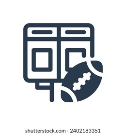 Electronic Scoreboard Vector Icon Illustration for Game Display
