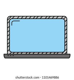 electronic screen laptop technology icon