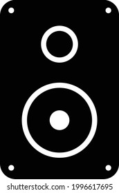 Vector de serie electrónica, vector de altavoces negros. Ideal para iconos, signos o símbolos