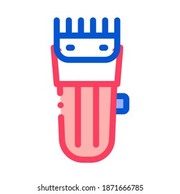 Electronic Shave Trimmer Icon Vector. Outline Electronic Shave Trimmer Sign. Isolated Contour Symbol Illustration