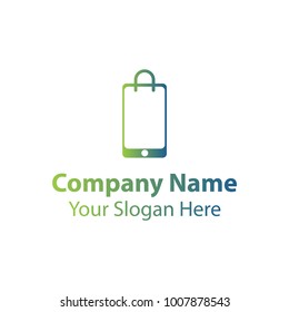 Electronic shop logo design