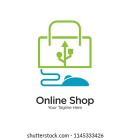 Electronic shop logo design
