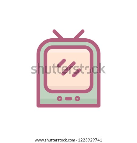 Electronic for shopping icon with dusk style