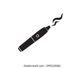 Electronic sigarette icon. Isolated sigarette icon.  Vape vector illustration.  E-sigarette icon.  HQD vape 