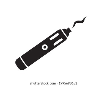 Electronic sigarette icon. Isolated sigarette icon.  Vape icon