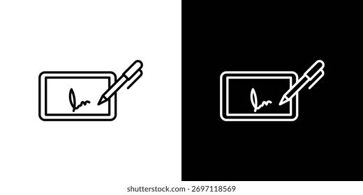 Electrónica logotipo de icono de firma. Ilustración vectorial. Ilustración EPS.