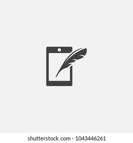 Electronic signature icon. Simple element illustration. Electronic signature symbol design from Cryptocurrency collection. Can be used in web and mobile.