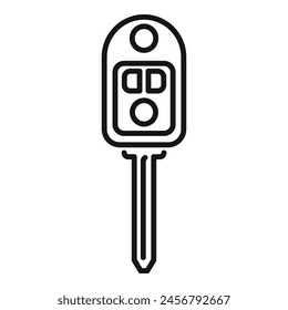 Electronic smart alarm icon outline vector. Vehicle security. Access start