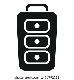 Electronic smart alarm icon simple vector. Vehicle security. Access start