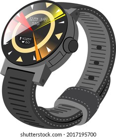 Electronic smartwatch wearable accessory for assistance