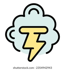 Electronic smoke icon outline vector. Vape cigarette. Vaper dropper color flat