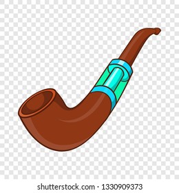 Electronic smoking pipe icon in cartoon style on a background for any web design 