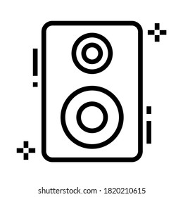 Electronic sound speaker in line design