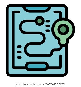 Banco de esperma Electrónica que gestiona y que sigue la muestra congelada del semen en una pantalla de la tableta, ilustración del icono