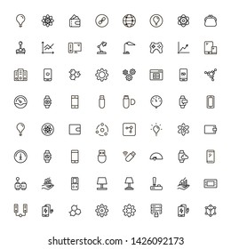 Electronic station line icon set. Collection of high quality black outline logo for web site design and mobile apps. Vector illustration on a white background