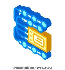 electronic stimulant isometric icon vector. electronic stimulant sign. isolated symbol illustration