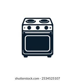 electronic stove kitchen appliance logo vector illustration template design