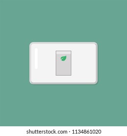 Electronic switch isolated on background. Vector illustration