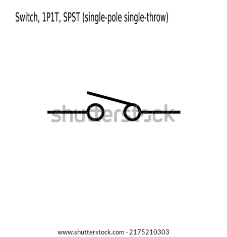 electronic switch symbol, switch icon ilustrattion vector 