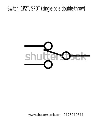 electronic switch symbol, switch icon ilustrattion vector 