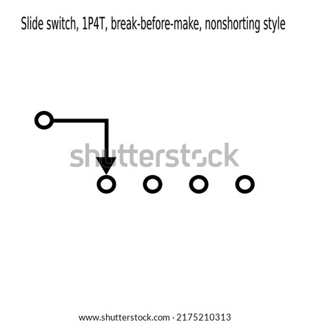 electronic switch symbol, switch icon ilustrattion vector 