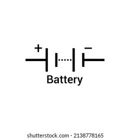 Electronic Symbol Battery Vector Illustration Stock Vector (Royalty ...