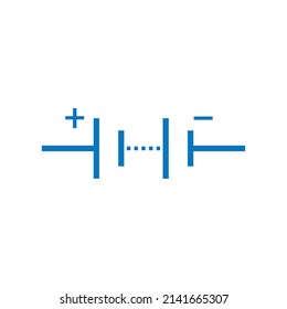 
electronic symbol of battery vector illustration