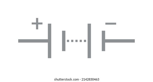 electronic symbol of battery vector illustration