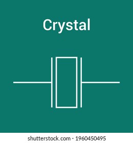 electronic symbol of crystal oscillator