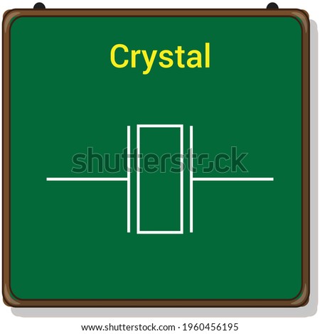 electronic symbol of crystal oscillator