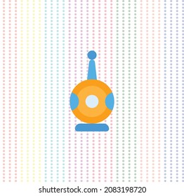 Icono de diseño plano de símbolo electrónico