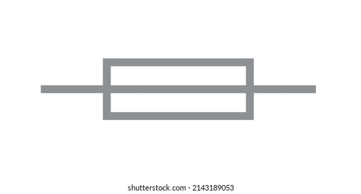 electronic symbol of fuse vector illustration