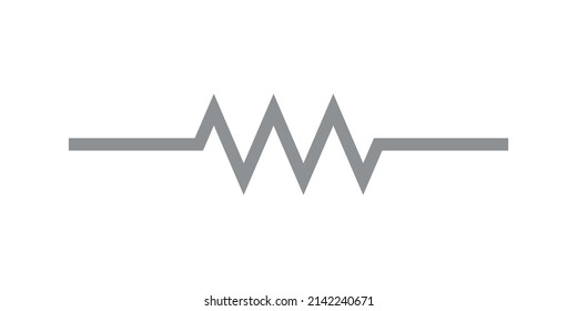 electronic symbol of resistor vector illustration