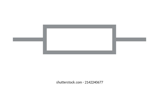 electronic symbol of resistor vector illustration