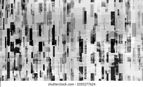 Electronic Technology Background with Binary Code. Virtual Info Transfer Texture. Hacking Software Encryption Pattern. Poster, Advertising Design Background.