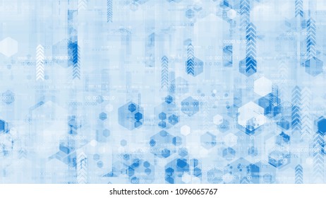 Electronic Technology Background with Binary Code. Artificial Intelligence System Texture. Scientific Futuristic Grunge Pattern. Business Presentation Design Background.
