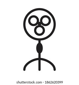 electronic technology fan line icon