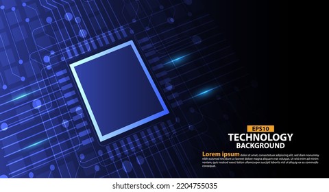 Electronic Technology Futuristic Design Modern